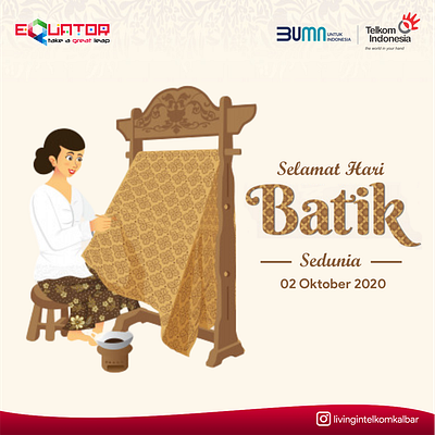 National Batik day design graphic design poster poster design uiinspirations uiuxdesign