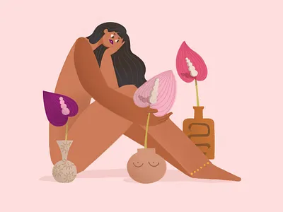Anturio feminine flower flower illustration illustration photoshop