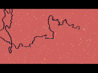 Lyric Video brand branding christmas design drawing identity illustration jerusalem line love motion motiongraphics mountain painting purple red snow star video