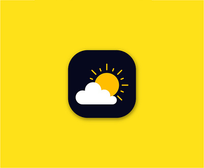 Weather App icon app app icon app icon design brand branding design graphic design illustration logo logo design