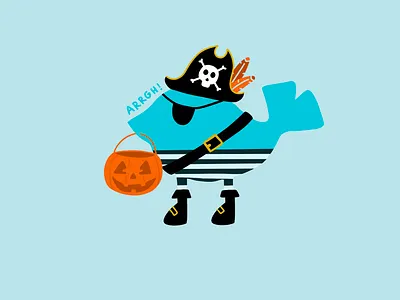 LuckyPirate arrgh branding costume halloween halloween costume halloween design illustration october pirate pirate costume pirate illustration trick or treat