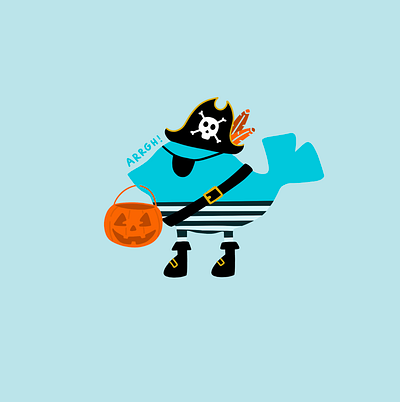 LuckyPirate arrgh branding costume halloween halloween costume halloween design illustration october pirate pirate costume pirate illustration trick or treat