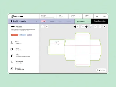 Packlane - 3D Editor UX Research 3d colorful editor eshop grid interaction interface layout layouts product design ui uiux ux web webdesign website wireframe