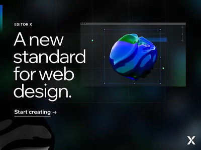A new standard for web design. 3d button design editor x graphic design landing page no code nocode splash page web web design website websites