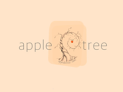 Apple tree branding logo typography