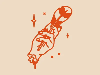 Spooky Hand feather halloween hand hands horror icon illustration minimal spooky vector