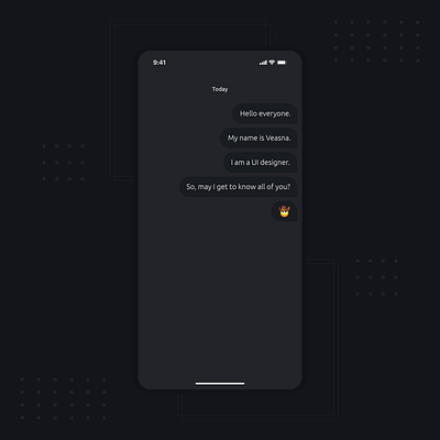 Introduction myself app design ui