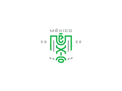 Symbol exploration for Mexico animal aztec bird branding eagle geometric icon line logo mayan mexican mexico minimal symbol
