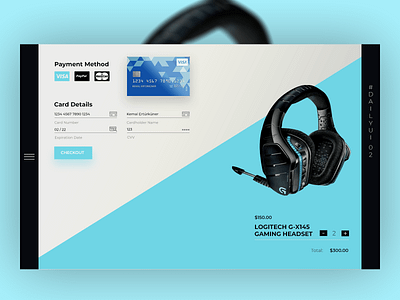 Checkout Page Design / Daily UI #02 daily ui dailyuichallenge design modal product page uidesign uxdesign webapp webdesign