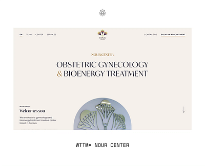 NOUR CENTER - Website typography ui webdesign