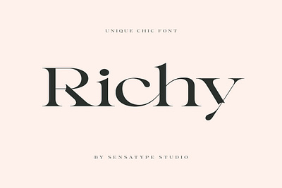 Richy - Unique Chic Font chic chic font chic fonts classy classy font design font font design fonts collection lettering logo modern fonts professional sans serif serif font serif fonts typeface typography unique unique logo