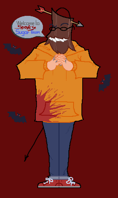 spooktober art design digital digital art illustration october pixel pixel art pixelart scary spooktober spooky