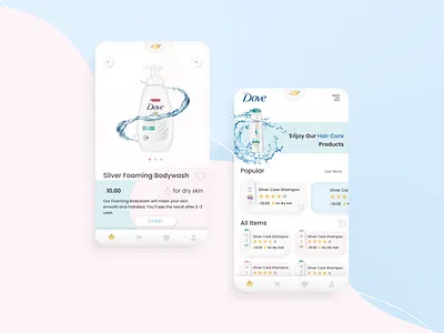Design for Beauty&Care App app app design application beauty care design figma figmadesign inspiration interface modern ui ux
