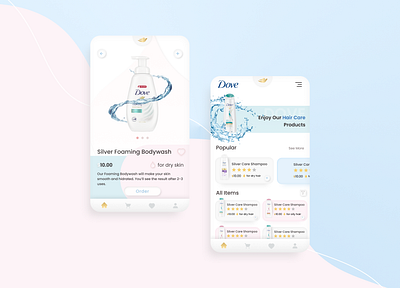 Design for Beauty&Care App app app design application beauty care design figma figmadesign inspiration interface modern ui ux