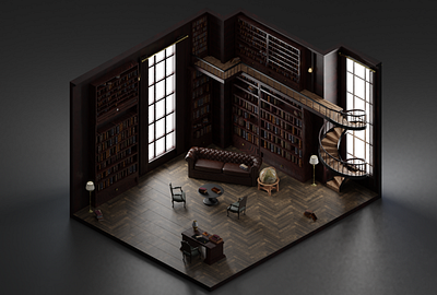 Bibliotheque 3d 3d animation 3d art 3d artist 3dillustration blender blender3dart design designer designs illustration inspo interior interiordesign layout layoutdesign modeling newwork office