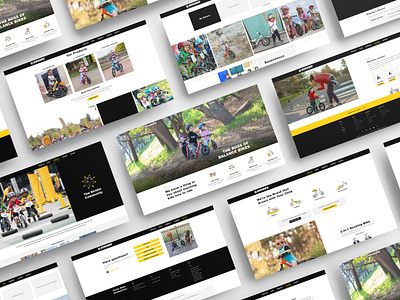 Strider Bikes Website Design anthonyboydgraphics balance bikes icons mockup photos strider bikes ui uix uidesign uxdesign webdesign website wordpress yootheme