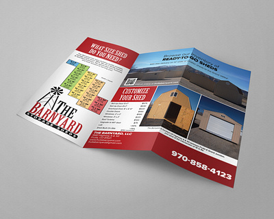 The Barnyard - Brochure Inside colorado graphic design mockup trifold trifold brochure