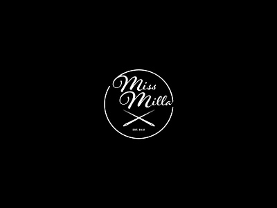 Miss Milla branding design logo vector