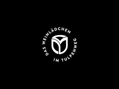 Weinlädchen am Tulpenweg branding design logo vector