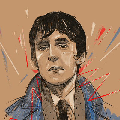 Miles Kane 2d animated portraits british faces flat illustration illustrator pencil people portrait art portrait illustration portrait painting portraits procreate rockstar vector