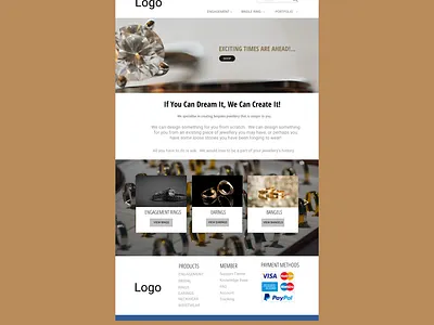 JEWELLERY2 design landing page design landingpage typography web