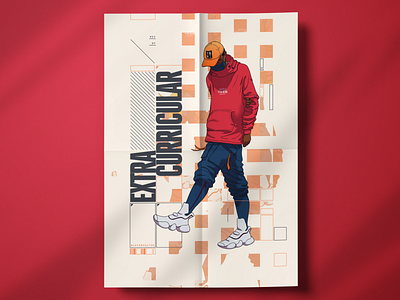 Extra Curricular anime character design comic art cyberpunk fashion fashion illustration heads up display high tech illustration layout tech techno y2k