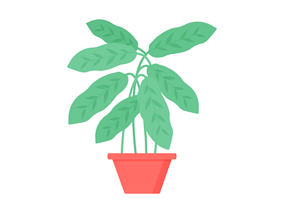 Day 277 - 366 Days of Illustration Challenge - MintSwift calathea calathea leopardina digital illustration flat design flat illustration flatdesign foliage illustration illustrations illustrator leaf leaves mintswift plant plant illustration plants pot vector vector illustration zebra plant