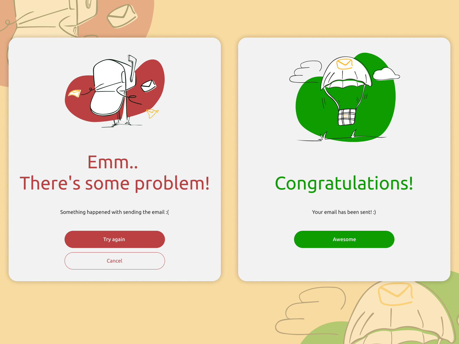 Example of DailyUI №11 - Flash Message