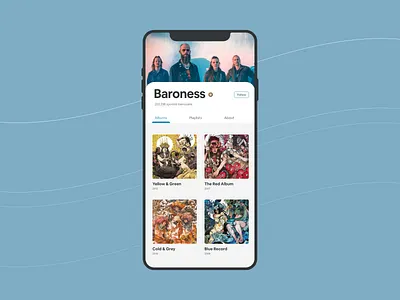 Daily UI Challenge | 006 | Band Profile app challenge concept daily 100 challenge daily ui dailyui dailyui 006 dailyuichallenge design ui uidesign
