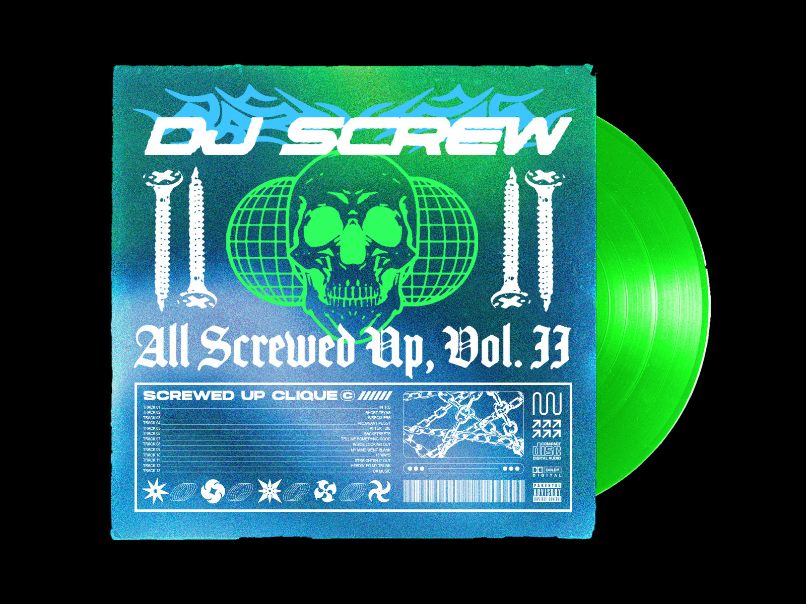 All Screwed Up, Vol. II by DJ Screw Cover Concept by Anna Rizkalla