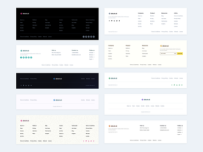 Footer - Zeus Web UI Kit bottom footer footers ui kit web web ui kit website website footer