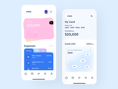 Mobile Wallet App app app ui bank bank wallet banking banking app card design ios app minimal mobile mobile app orix sajon ui app uiux ux wallet wallet app