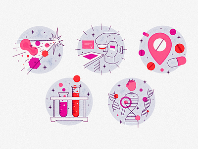 💥🧪🩸🏥📍💊🧬 design editorial editorial illustration icon iconography illustration magazine philadelphia spot spot illustration