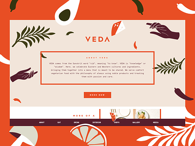 VEDA Restaurant Website branding design hotel landing page ovolo restaurant ui ui design user experience user interface ux ux design vegan webdesign website