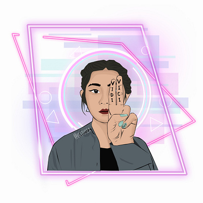 Vidi Vici design design art digital art digital design digital illustration digital painting digital panting face illustration girl character girl illustration illustration art logo design vector art vector illustration