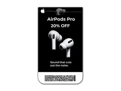 Daily UI 061 airpods airpods pro apple apple ui clean coupon coupon design coupon ui coupons daily ui daily ui 061 daily ui 61 dailyuichallenge figma minimal redeem coupon simple simple clean interface ui ux