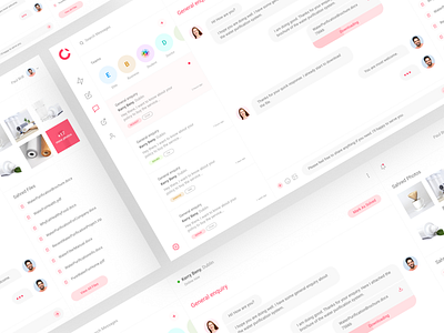 Messaging Dashboard app branding chat app chatbot clean creative dashboard flat message app messenger minimal typography ui uidesign ux