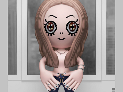 White ayu arnoldrender ayumi hamasaki ayupan c4d character digitalart