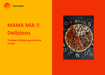 Tramonto design figma italian food pizza ui