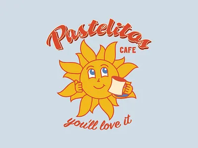 Pastelitos Logo brand identity branding cafe cafe branding cafe logo cafeteria character character design design graphic design houston illustration logo restaurant restaurant branding sun sunset texas vector venezuela
