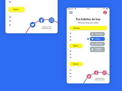 DailyUI 010 - Social Share dailyui español fabulous habit tracker inspiration mobile app social share