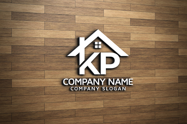 KP Real Estate Logo, Property Logo, Mortgage Logo, PK by Shifat Sarkar