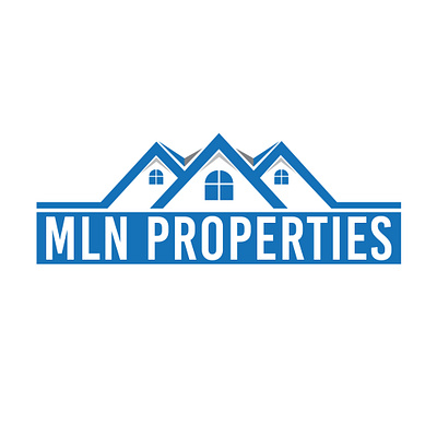 MLN PROPERTIES LOGO brand identity branding business cards business logo company brand logo company logo icon logo logodesign typography vector