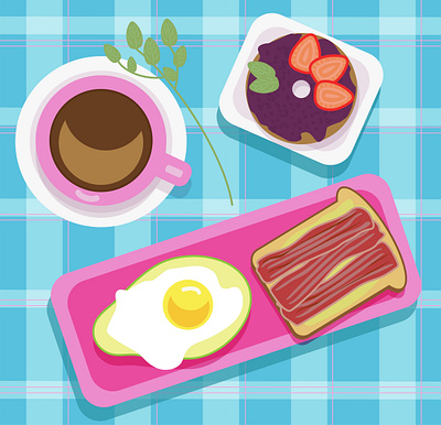 Breakfast ai breakfast design illustration vector