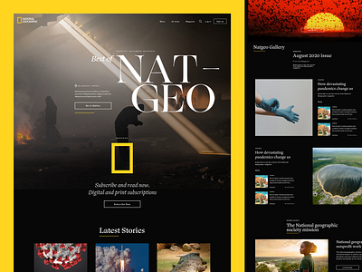 National Geographic Redesign Concept branding design desktop design iconic landingpage magazine natgeo national geographic nature nature photography photography redesign redesign concept ui uidesign ux ux design webdesign website design website redesign