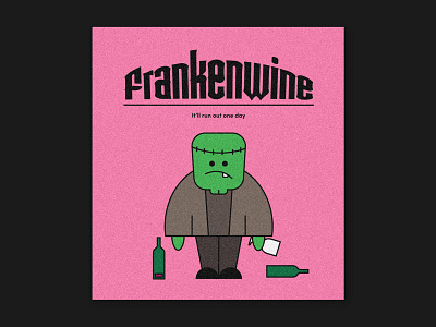 Frankenwine autumn book book cover book cover design design fall freelance halloween illustration illustrator