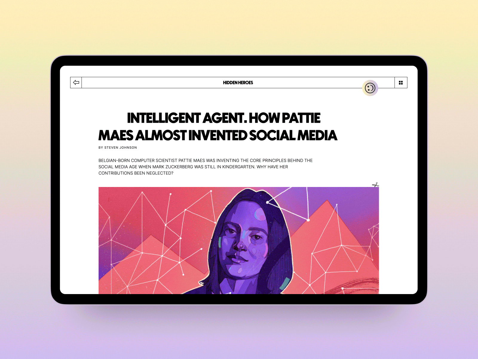 Hidden Heroes - Behance Case Study article blog branding interface retro storytelling ui ux webdesign