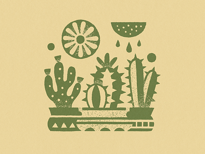 Bit o' Cacti cacti cactus design houseplants illustration plants procreate