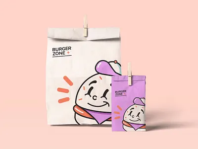 Burger Zone 1930 1930s animation branding branding design burger burger logo burger menu cartoon cartoon character design gif logo logo animation package design packaging retro vintage