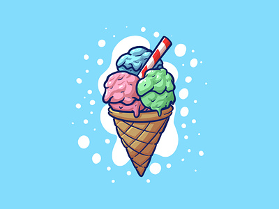 ICE CREAM 🍦 cartoon cartoon character cartoon illustration cartoon prop cartooning character design design ice cream ice cream cone icecream illustration logo procreate prop design prop illustration summer